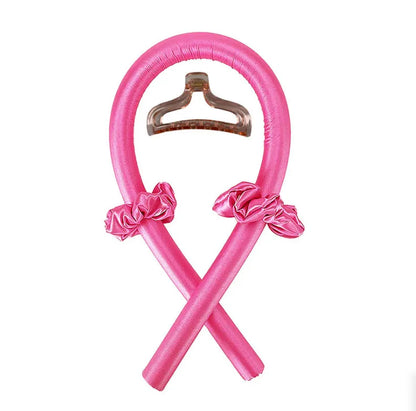 Blushing pink Heatless Curl Band - Iridessa