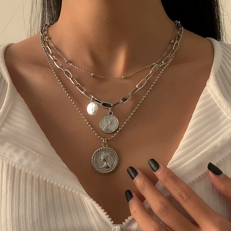 Monia Silver Necklace - Iridessa